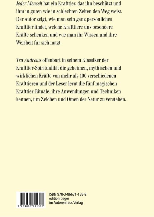 Produktbild Animal Speak: Krafttiere in Deinem Leben (Deutsch, Ted Andrews, Eluan Ghazal, 2016)