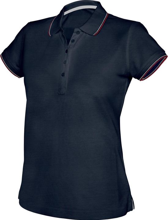 Kariban PoloShirt mit Kontraststreifen