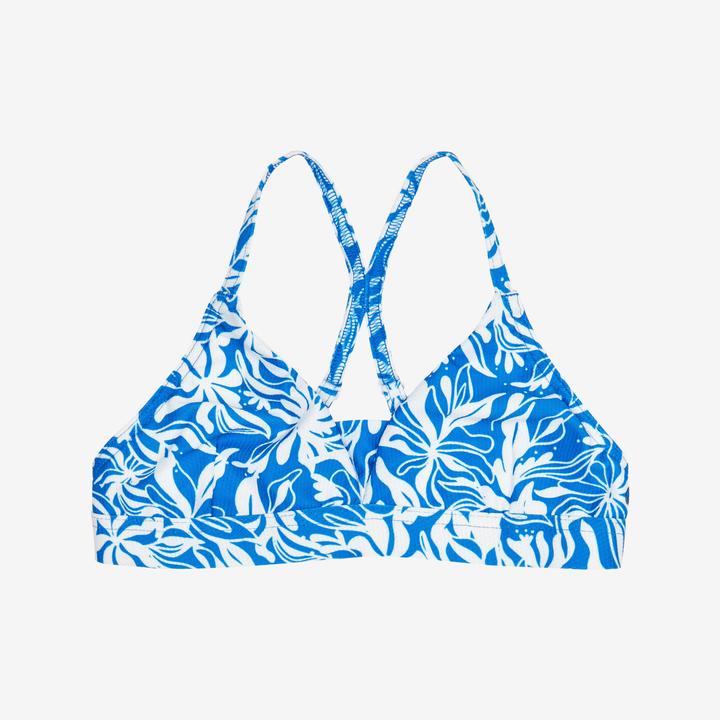 Image du produit Olaian Haut de maillot de bain surf Fille - Lizy cobe bleu et blanc (8, 9, 10)