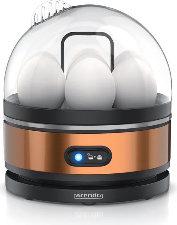 Arendo Egg boiler, 7-fold, stainless steel, keep warm function, hardness adjustable, for 7 eggs