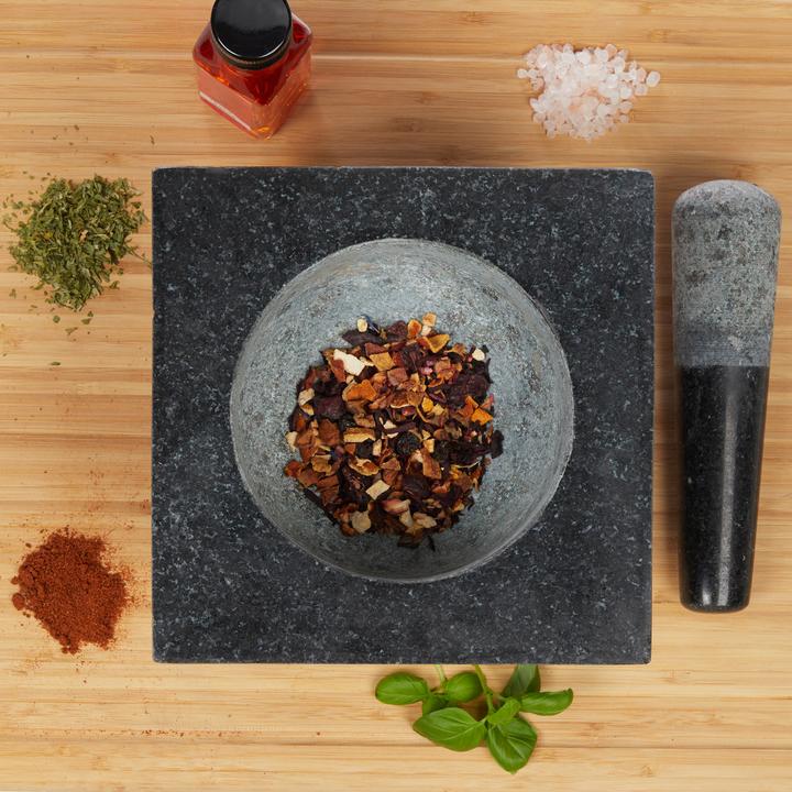 Image du produit Relaxdays Mortier et pilon, forme carrée