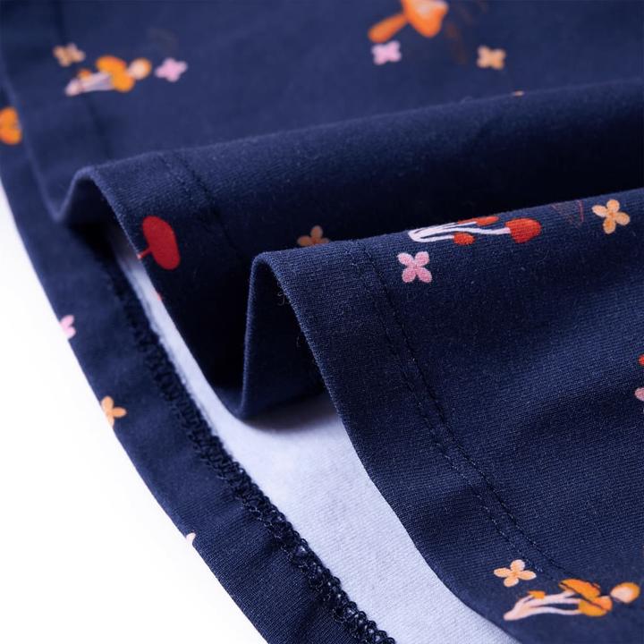 Produktbild VidaXL Kinderkleid Marineblau 104,Material: 92 % Baumwolle. 8 (104)