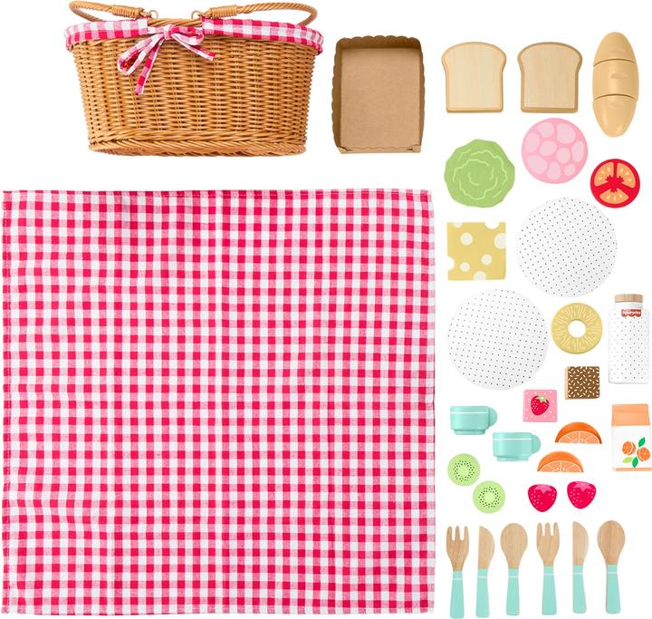 Actual product image Fisher-Price Wooden picnic basket set