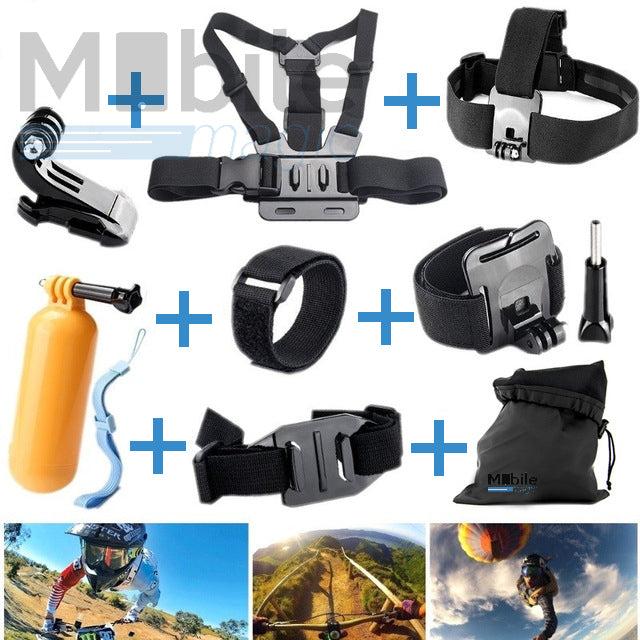 Produktbild Hermex Basic Action Kamera Ausrüstung zu GoPro Hero 6 / 5 / Session 4 / 3+ / 3 / 2 / 1 / Xiaomi Yi Cam (GoPro Hero 5, GoPro Hero 4)