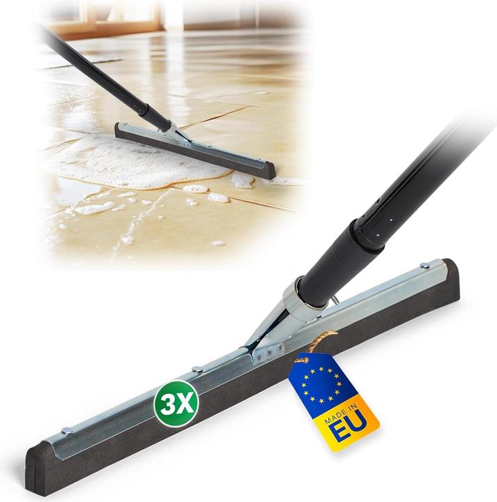 Produktbild Novaliv 3X Badabzieher mit Stiel Dusche Edelstahl Badabzieher Dusche Edelstahl XXL breit Fliesen Was