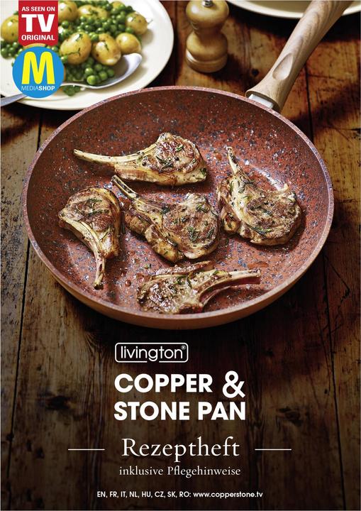 Image du produit Livington Copper & Stone Pan (28 cm, Ensemble de casseroles et de poêles de cuisson, Cuivre)