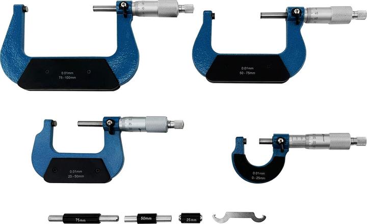 Immagine prodotto Paulimot Mikrometer-Set 0 - 100 mm, 4-teilig (10 cm)