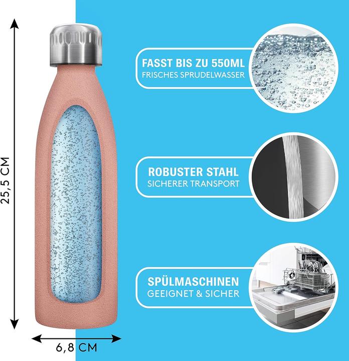 Image du produit Lichtenwerk Premium Edelstahl Trinkflasche, spülmaschinenfest