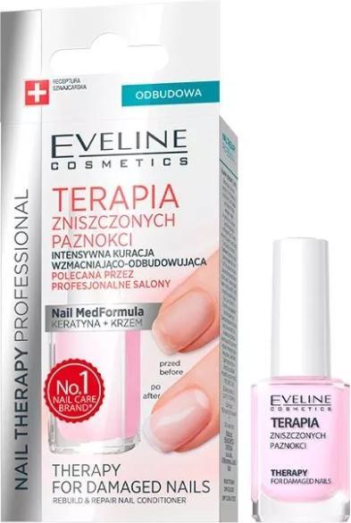 Produktbild Eveline Nail Therapy Professional Rebuild & Repair Nail Conditioner Rebuilding & Strengthening (12 ml)