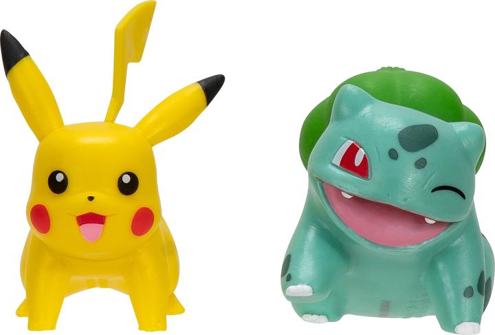 Immagine prodotto Jazwares Pokémon Battle Figure First Partner Set Figure 2-pack Bisasam #2, Pikachu #1