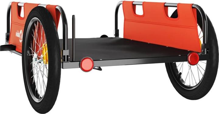 Image du produit VidaXL Fahrradanhänger Orange Oxford-Gewebe und Eisen, Farbe
