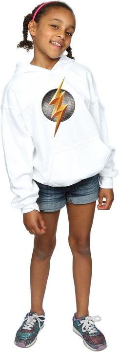 Actual product image Girls Justice League Movie Flash Emblem Hoodie (128)