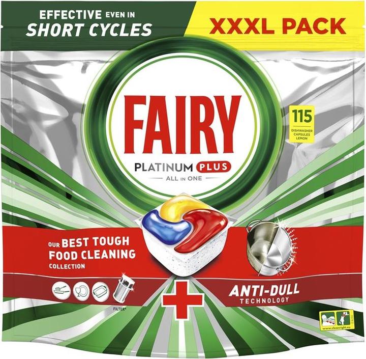 Produktbild Fairy Platinum Plus All-in-One (Tabs, 115 x)