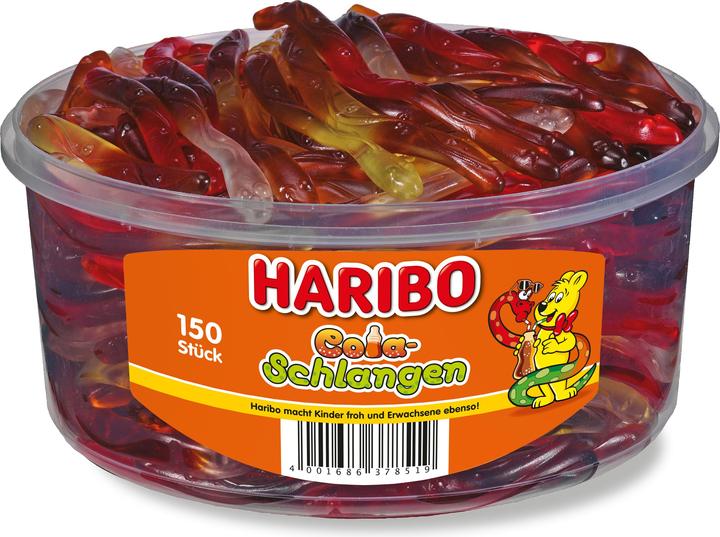 Image du produit Haribo Cola-Schlangen (150 pcs, 1050 g)