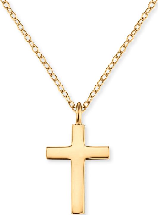 Engelsrufer Gold plated necklace with cross ERN-LILCROSS-G (chain. pendant) (925er Silber, 42 cm)