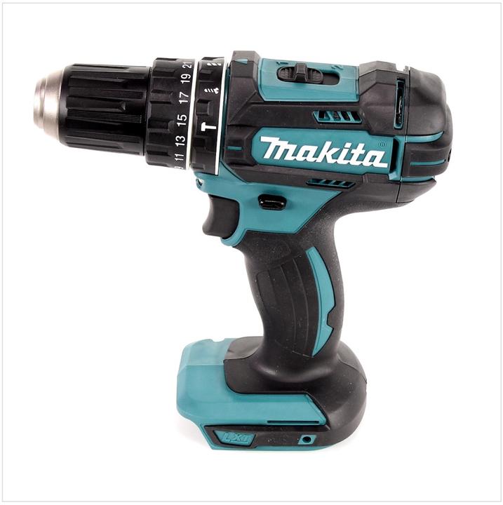 Immagine prodotto Makita DHP 482 - 18 V Trapano avvitatore a percussione a batteria in valigetta Makpac + 2x Batterie (Batteria ricaricabile)