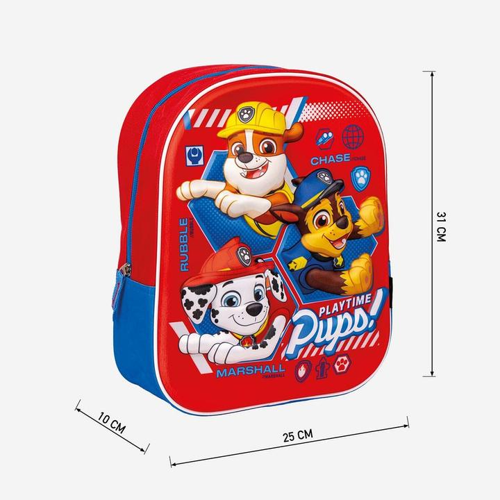 Produktbild Paw Patrol Kinderrucksack 3D The Rot 25 x 31 x 10 cm