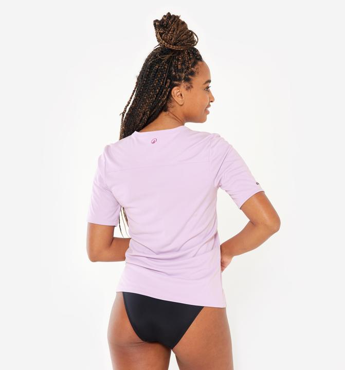 Image du produit Olaian Tee shirt anti uv surf manches courtes surf Femme - Malou mauve (XS)