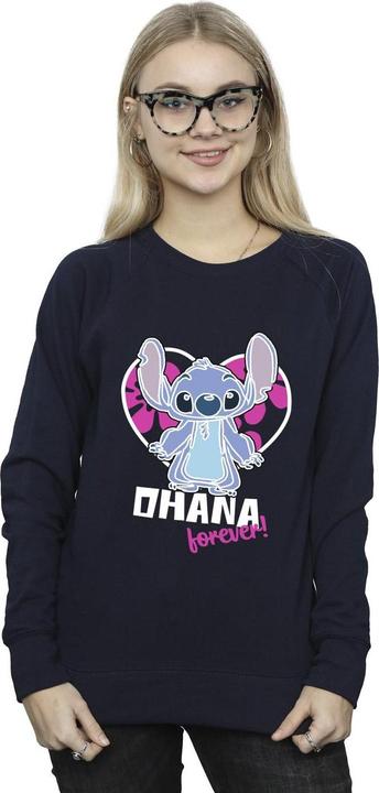 Immagine prodotto Disney Lilo And Stitch Ohana Forever Heart Felpa Donna (L)