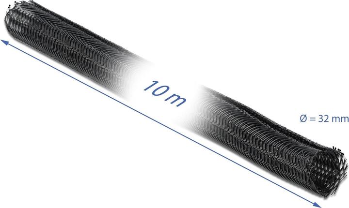 Actual product image Delock Cable conduit 10mx32mm, with velcro fastener (Cable conduit, 1000 cm)