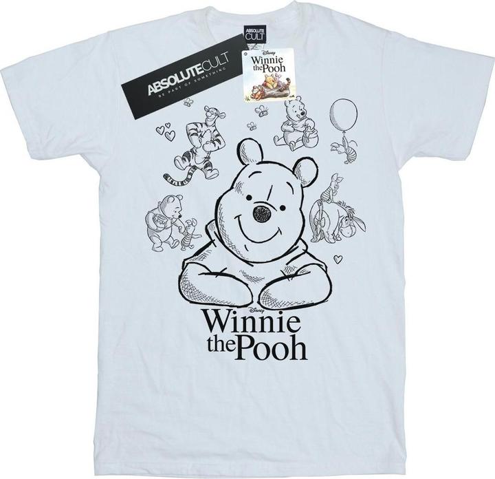 Disney Winnie The Pooh Collage Sketch TShirt