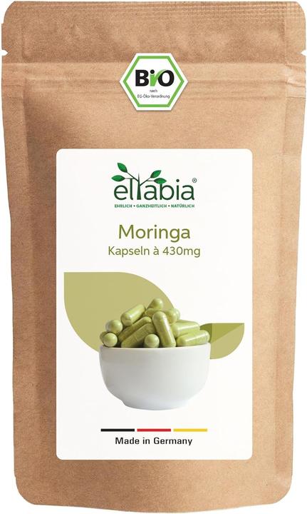 Actual product image Eltabia Organic Moringa capsules | 100% pure without additives (500 Piece, Capsules)