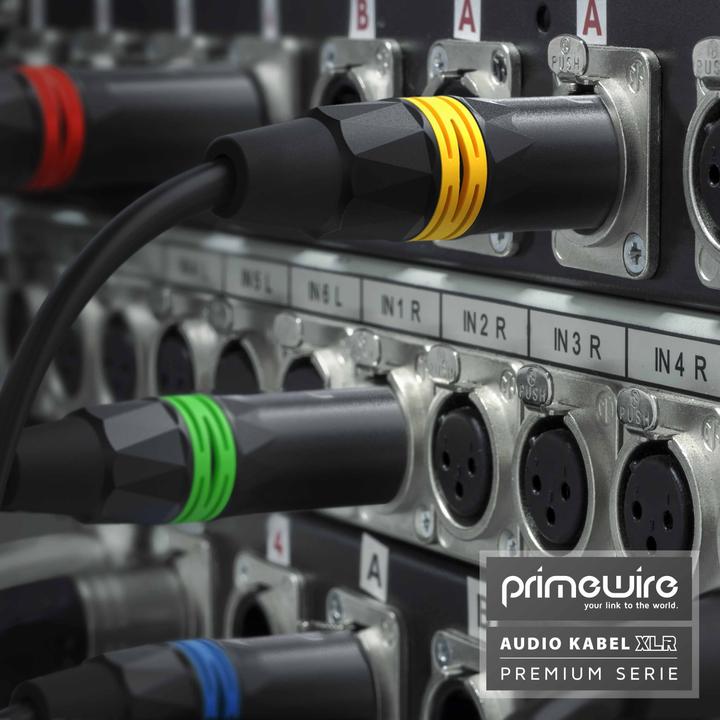 Produktbild Primewire XLR Audiokabel, XLR Stecker auf XLR Buchse, NF Audio Kabel, OFC Kupfer, geschirmt, flexibel (3 m, XLR)