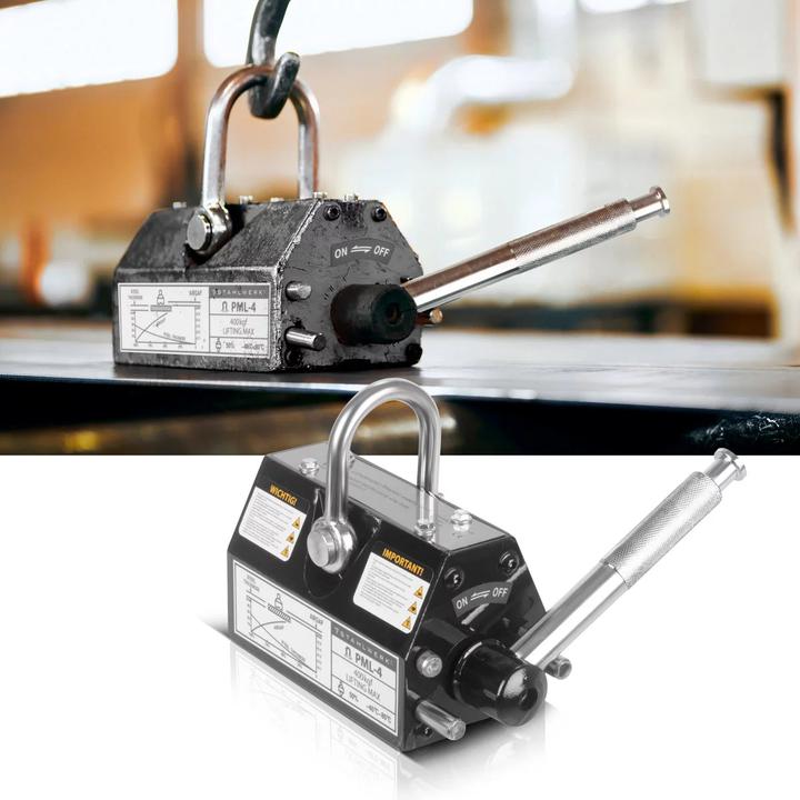 Actual product image Stahlwerk Lifting magnet with 400 kg 880 lbs load capacity 1280 kg 2821 lbs pulling force (400 kg)