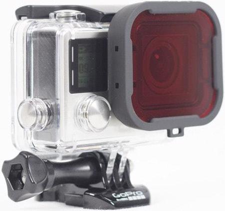 Produktbild Rot Filter für GoPro Hero 4 (Hero 4, Hero 3+)