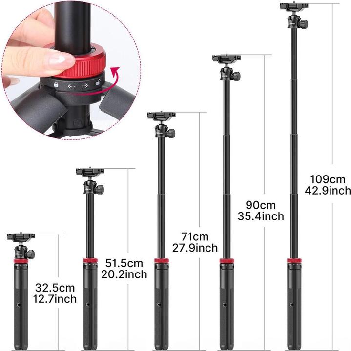 Immagine prodotto Ulanzi Bastone per selfie MT-44BK (Materiale sintetico, Metallo)