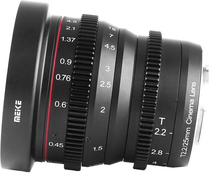 Image du produit Meike Lentille cinématographique 25 mm T2.2-22 MFT (Micro Four Thirds, APS-C / DX)