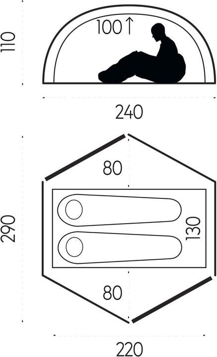 Immagine prodotto Fjällräven Keb Dome 2 (Tenda a cupola, 4.25 kg, 2 persone)