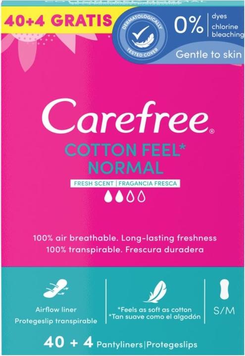 Produktbild Carefree Sorglos, Comfort 3D, Hygieneeinsätze, 44 Stücke (44 x, Slipeinlagen)