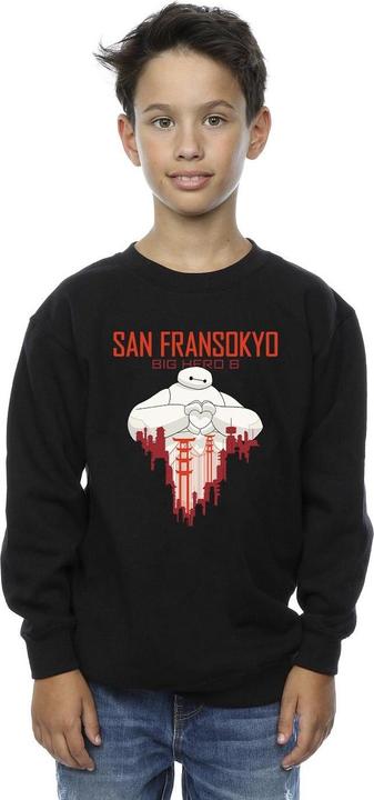 Produktbild Disney Big Hero 6 Baymax San Fransokyo Heart Sweatshirt Jungen (152, 158)