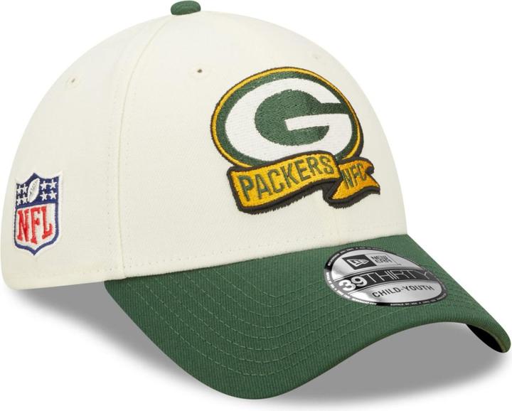 Produktbild New Era 39Thirty Kinder Cap - SIDELINE Green Bay Packers T/C