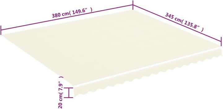 Actual product image VidaXL Lybed (400 x 350 cm)