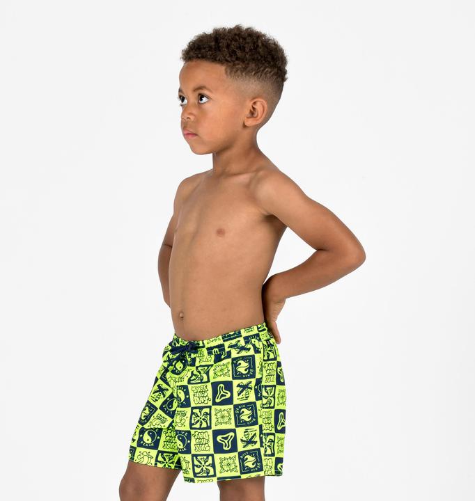 Produktbild Olaian Boardshorts Jungen 100 gelb/schwarz (6, 7, 8)