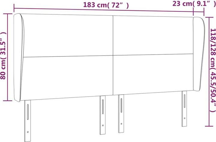 Produktbild VidaXL Cassandra (183 x 23 x 128 cm)