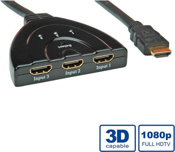 Actual product image Value HDMI Switch, 3-way