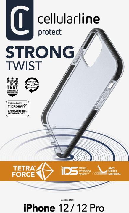 Actual product image Cellularline Tetra Force Shock-Twist (Apple iPhone 12 Pro, Apple iPhone 12)