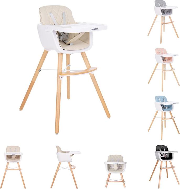 Actual product image Kikkaboo High chair 2 in 1 Woody (Highchair)
