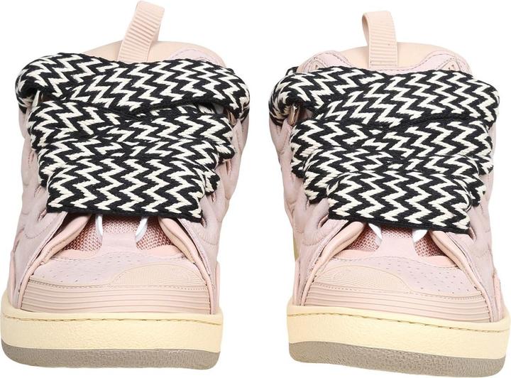 Produktbild Lanvin curb sneakers in white and pink leather (36)