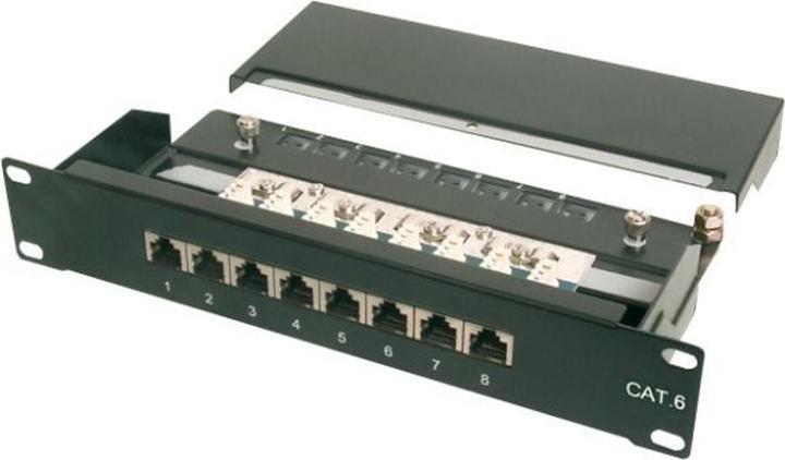 Produktbild Digitus 1HE 8-Port 10" Cat6 geschirmt schwarz