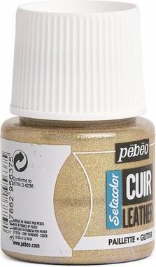 Image du produit Pebeo Couleurs de cuir SetaCuir (Paillettes d'or, 45 ml)