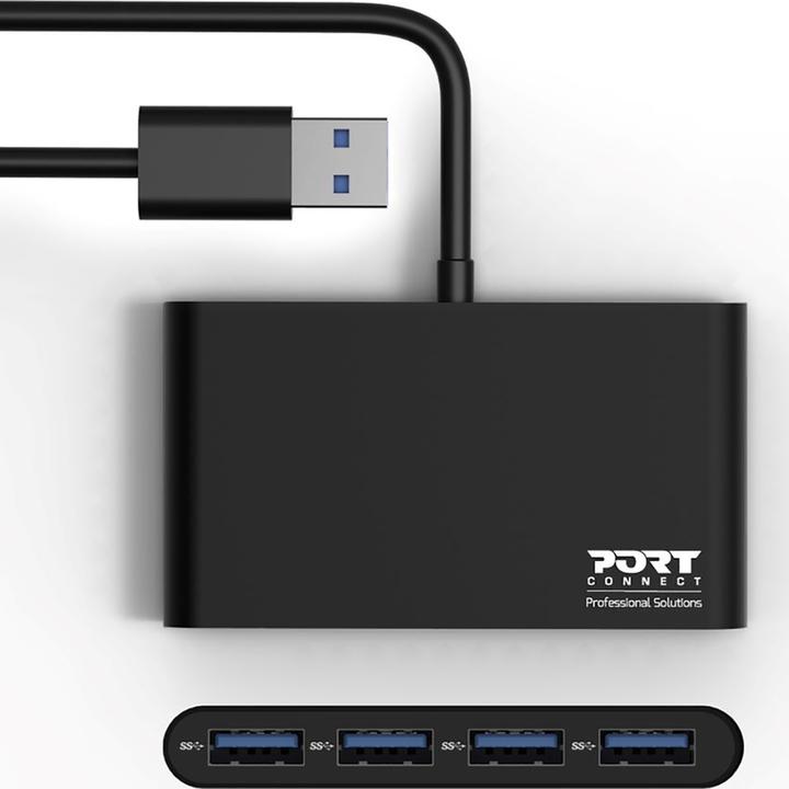 Actual product image Port Designs USB 3.0 hub (USB-A, 4 Ports)