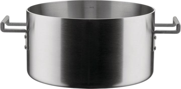 Image du produit Alessi Marmite à légumes CONVIVIO argentée (24 cm, Casserole, Aluminium, Acier)