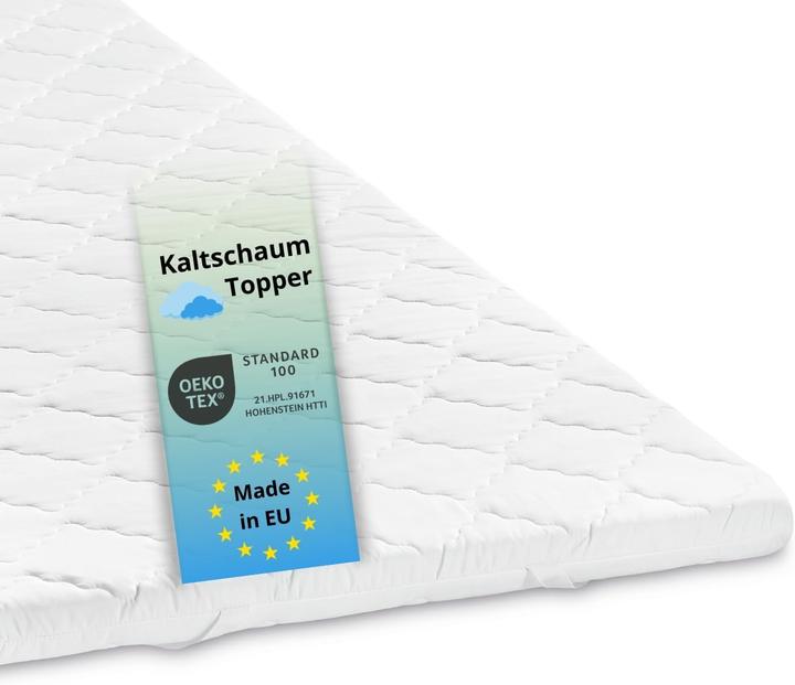 Bodyprotect Kaltschaum Matratzentopper 90x200 cm (90 x 200 cm)