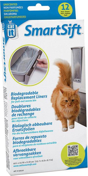 Produktbild Catit Biodegradable Replacement Liners (Bottom) Smart Sift 12St - (775.1072)