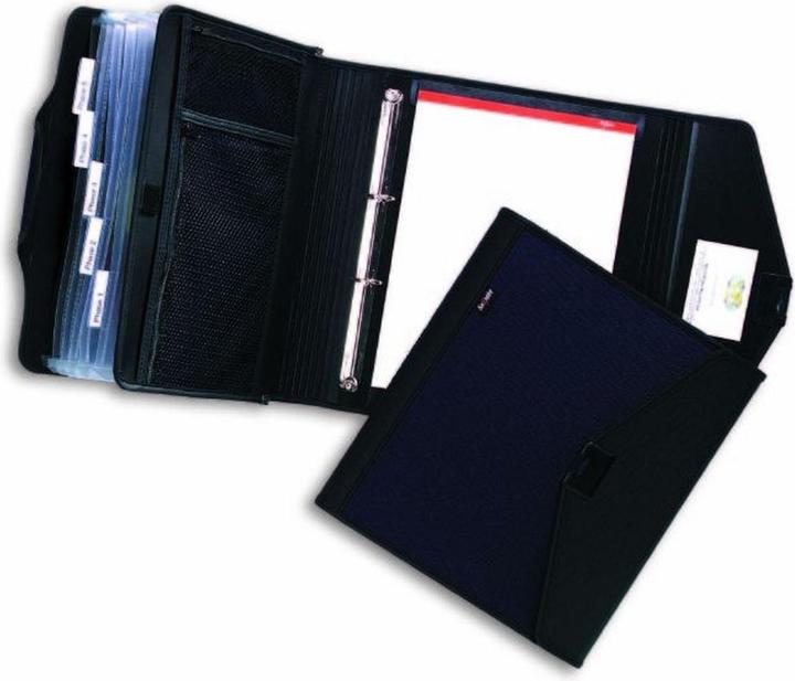 Snopake Meeting folder The Art of Presentation A4 2rings 25mm 6 compartments black (A4, 1 x)
