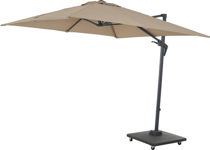 Siena Garden Vito cantilever parasol anthracite/taupe 250 x 250 cm (2.50 m)